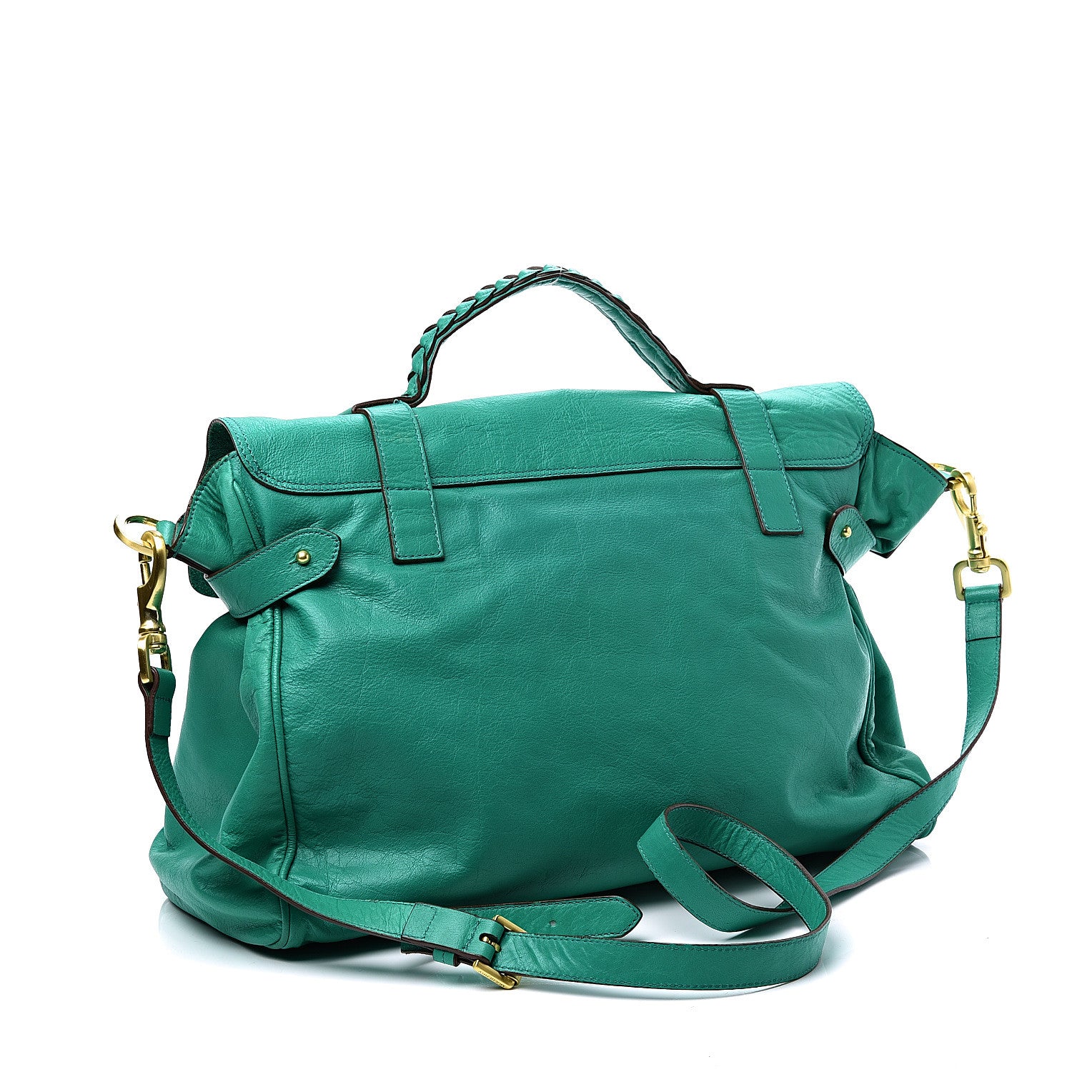 Mulberry Soft Buffalo Oversized Alexa Aqua Green 2 of 10
