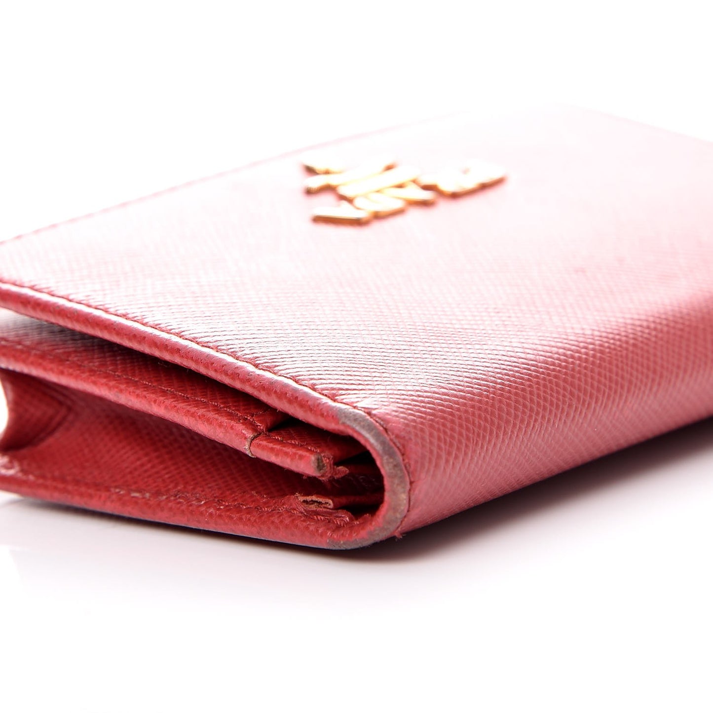 Saffiano Metal Business Card Holder Wallet Ross
