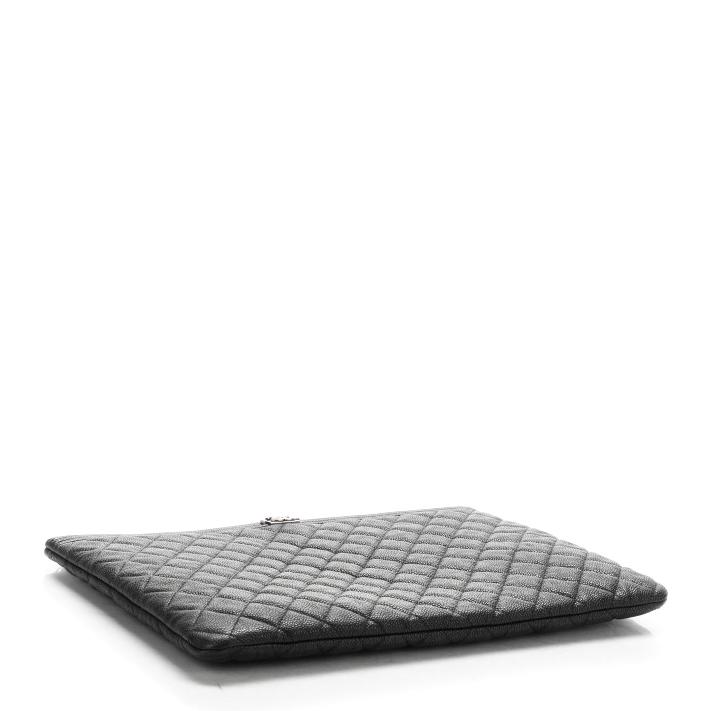 Caviar Quilted Large Boy Cosmetic Case Black