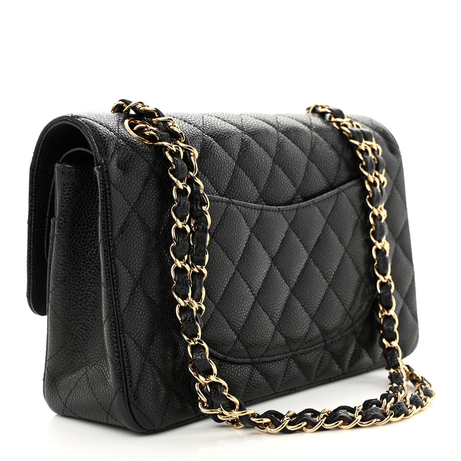 Chanel Caviar Quilted Medium Double Flap Black 3 of 11