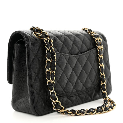 Chanel Caviar Quilted Medium Double Flap Black 3 of 11