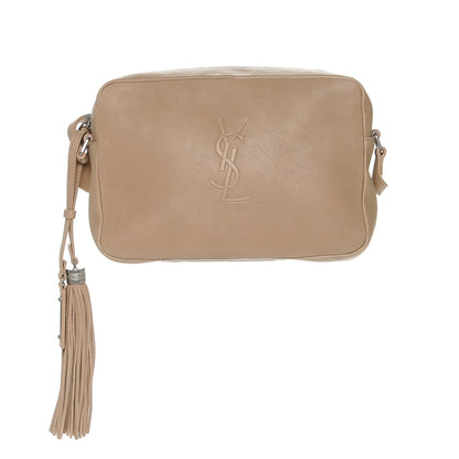 Saint Laurent Lambskin Monogram Small Lou Camera Bag Dark Beige 1 of 6