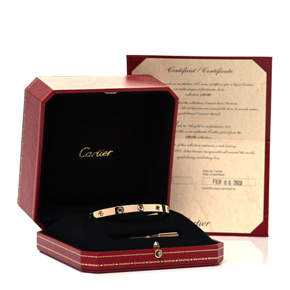 Cartier 18K Pink Gold Sapphire Garnet Amethyst LOVE Bracelet 19 6 of 6