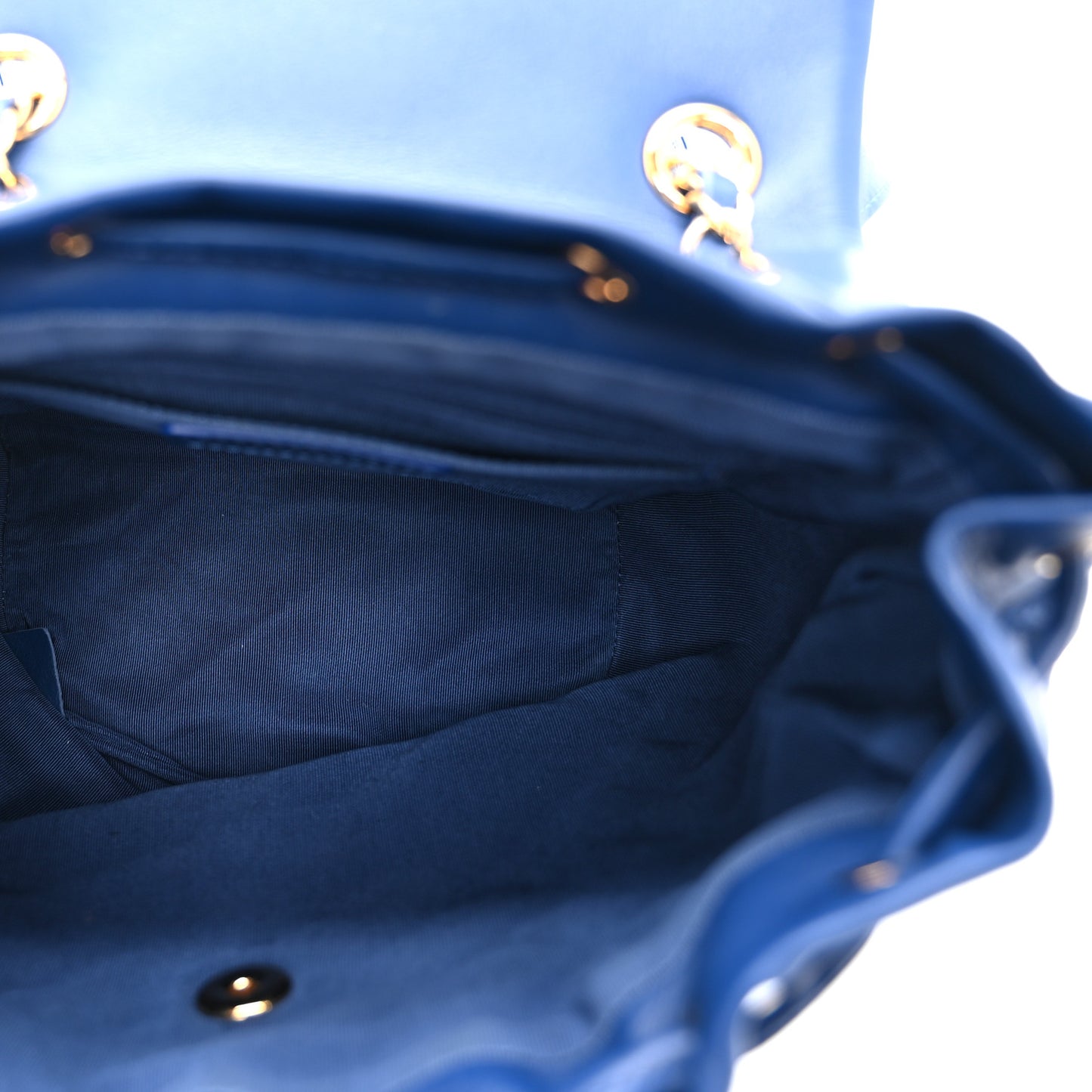 Lambskin Quilted Small Urban Spirit Backpack Blue