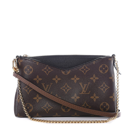 Louis Vuitton Monogram Pallas Clutch Black 1 of 11