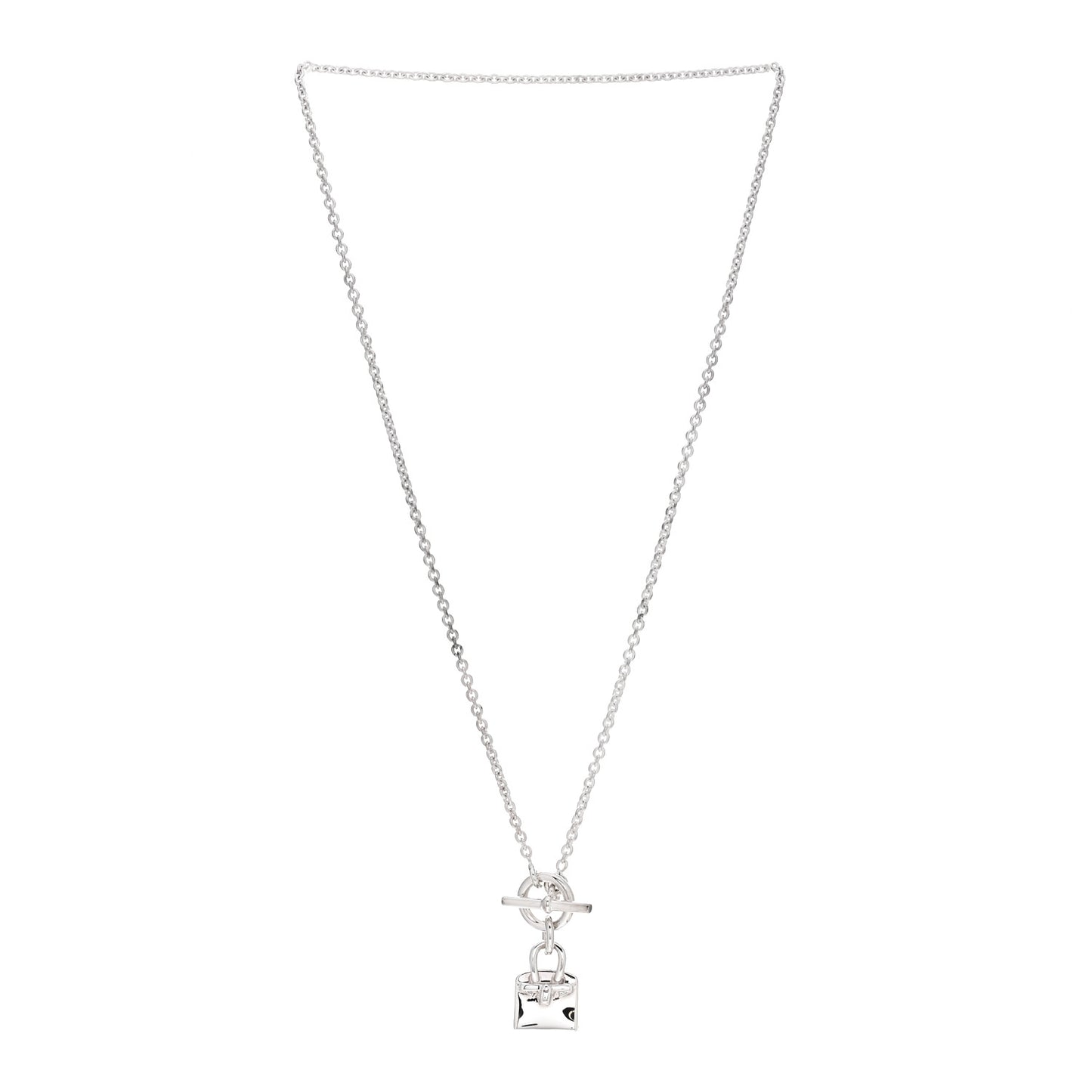 Sterling Silver Birkin Amulette Pendant Necklace