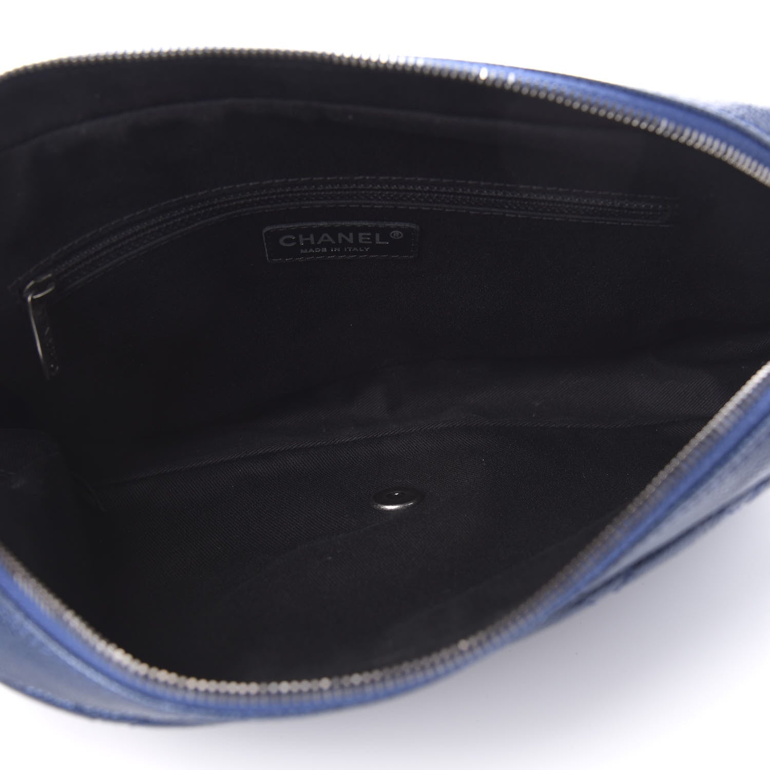 Chanel Iridescent Caviar Quilted Large Chic Flap Blue 5 of 11