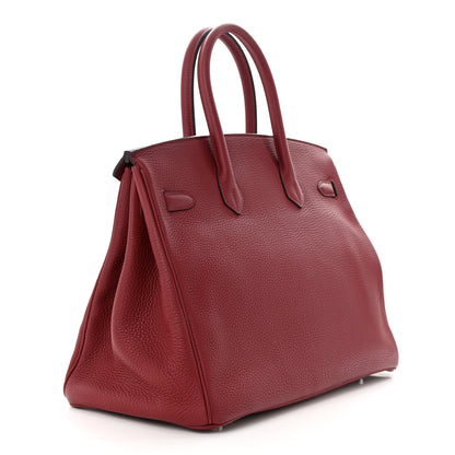Hermes Togo BIRKIN 35 Rouge Grenat 3 of 11