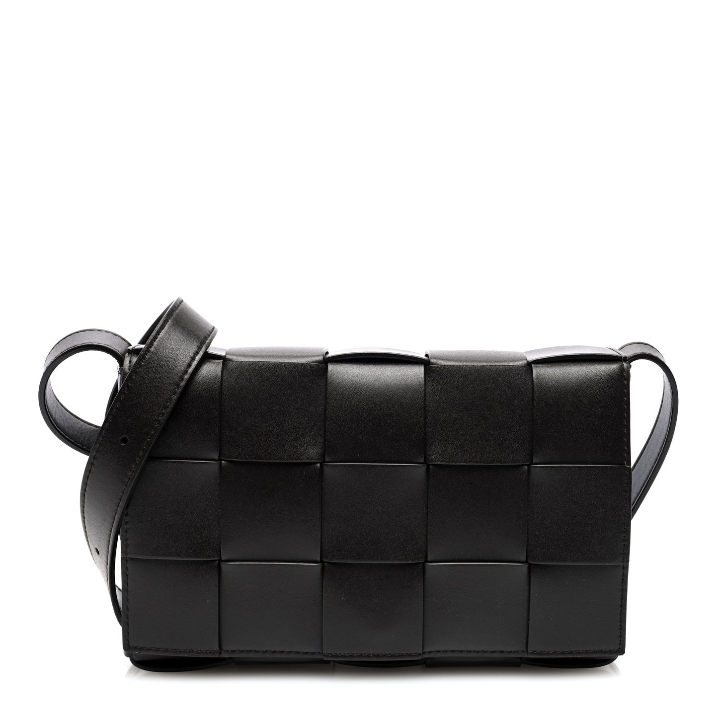 Lambskin Maxi Intrecciato Cassette Crossbody Bag Fondant Avocado