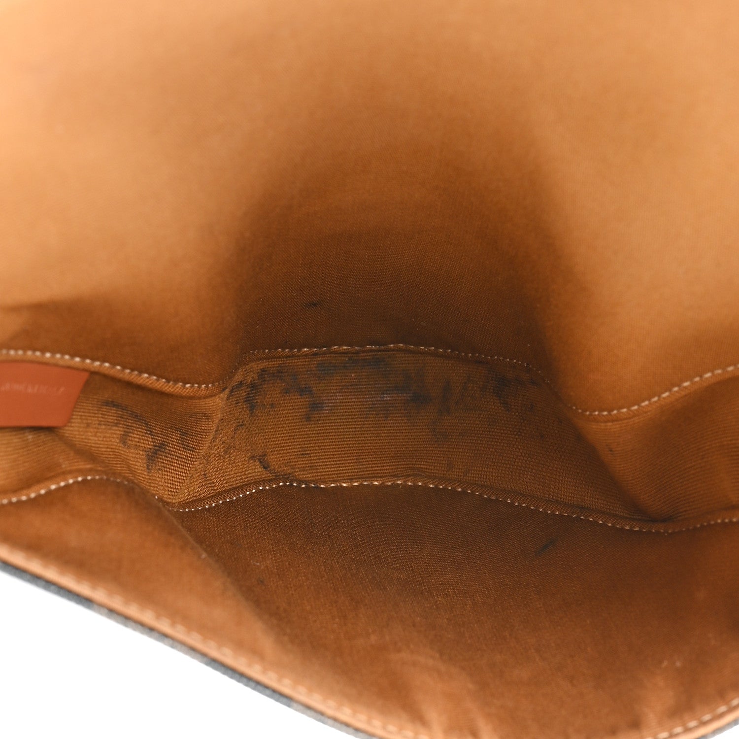 Celine Triomphe Canvas Triangle Crossbody Bag Tan 5 of 14