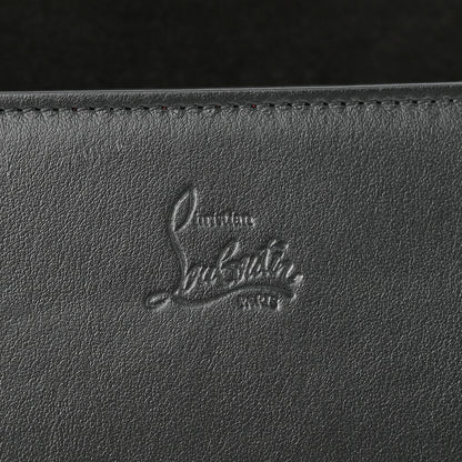 Christian Louboutin Calfskin Pailette Spikes Paloma Clutch Black 7 of 10