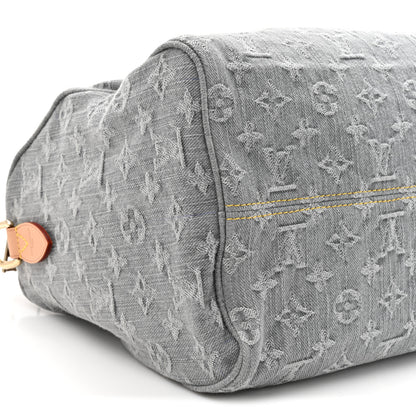 Louis Vuitton Monogram Denim Speedy Soft 30 Washed Gray 9 of 9