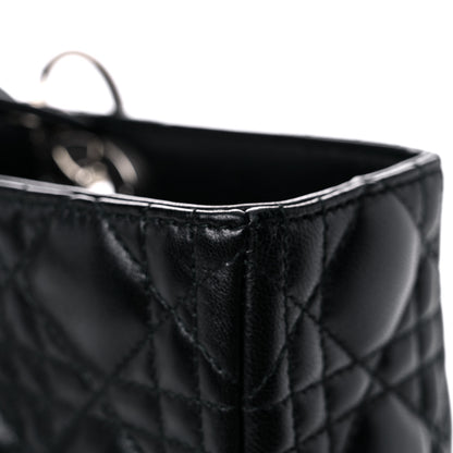 Christian Dior Lambskin Cannage Large Lady Dior Black 11 of 21