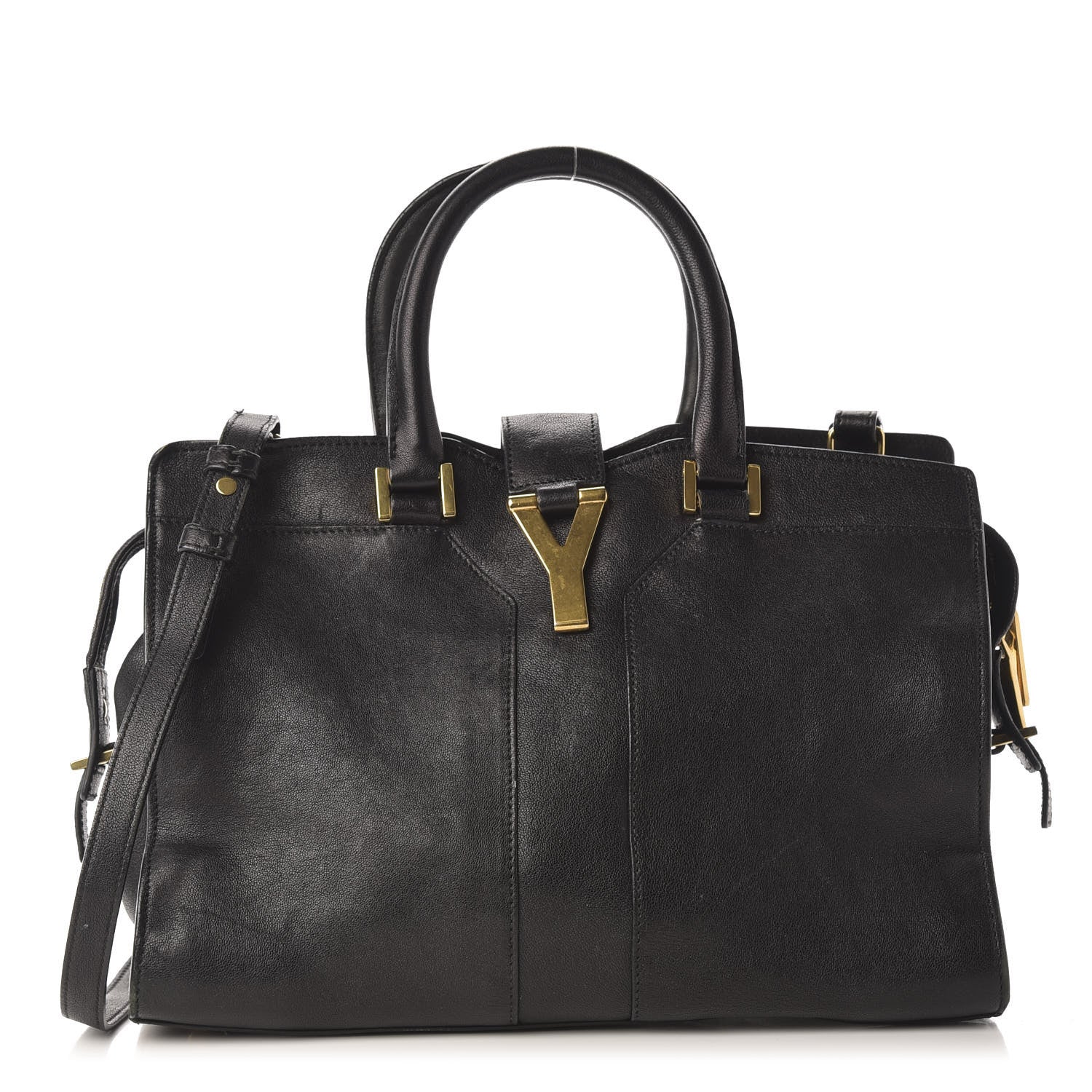 Saint Laurent Sheepskin Small Cabas ChYc Black 1 of 10