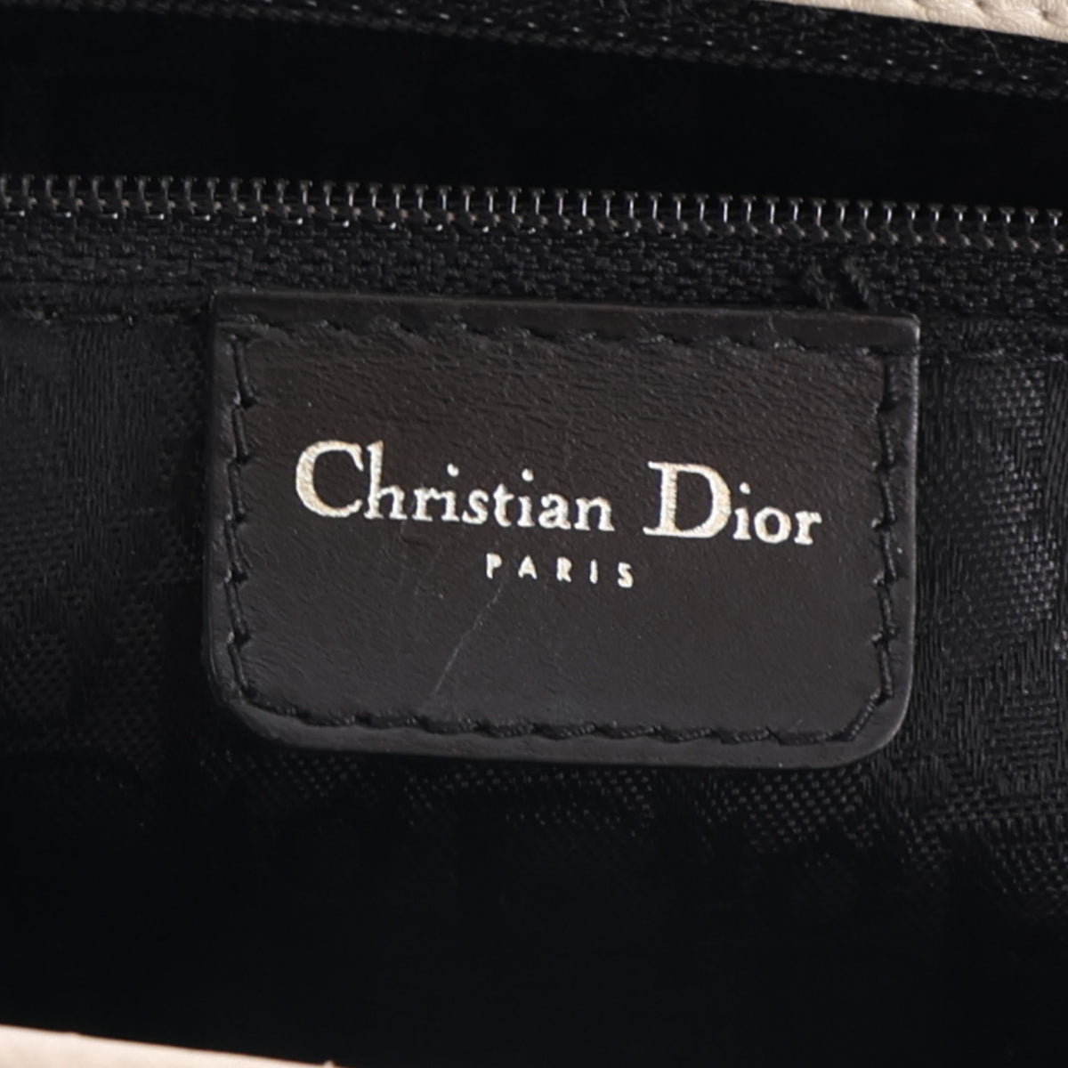 Calfskin Cannage Stitched East West Lady Dior White
