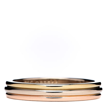 Cartier 18K Pink White Yellow Gold 3.8mm Trinity Wedding Band Ring 59 8.75 1 of 4
