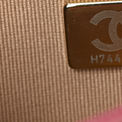 Chanel Caviar Quilted Textured CC Wallet On Chain WOC Pink 8 of 12