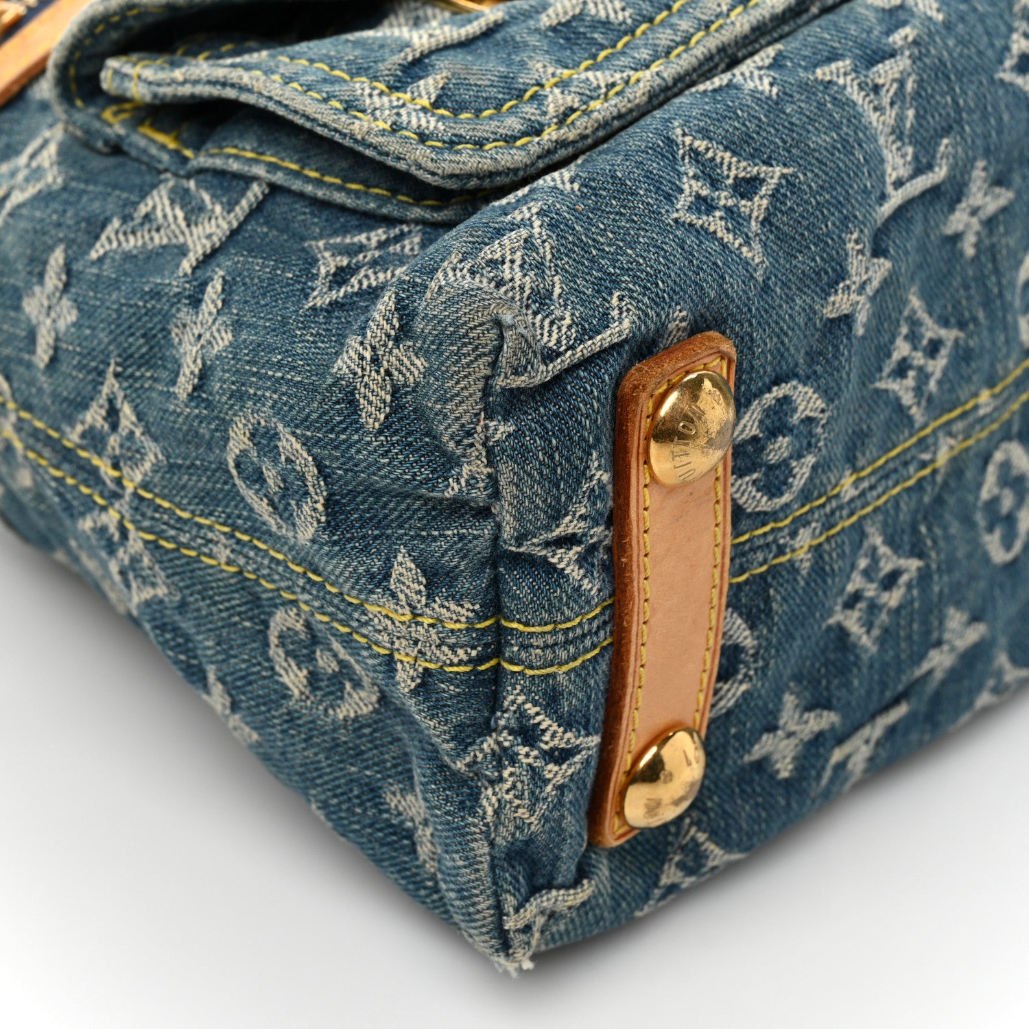 Louis Vuitton Monogram Denim Baggy PM Blue 7 of 10