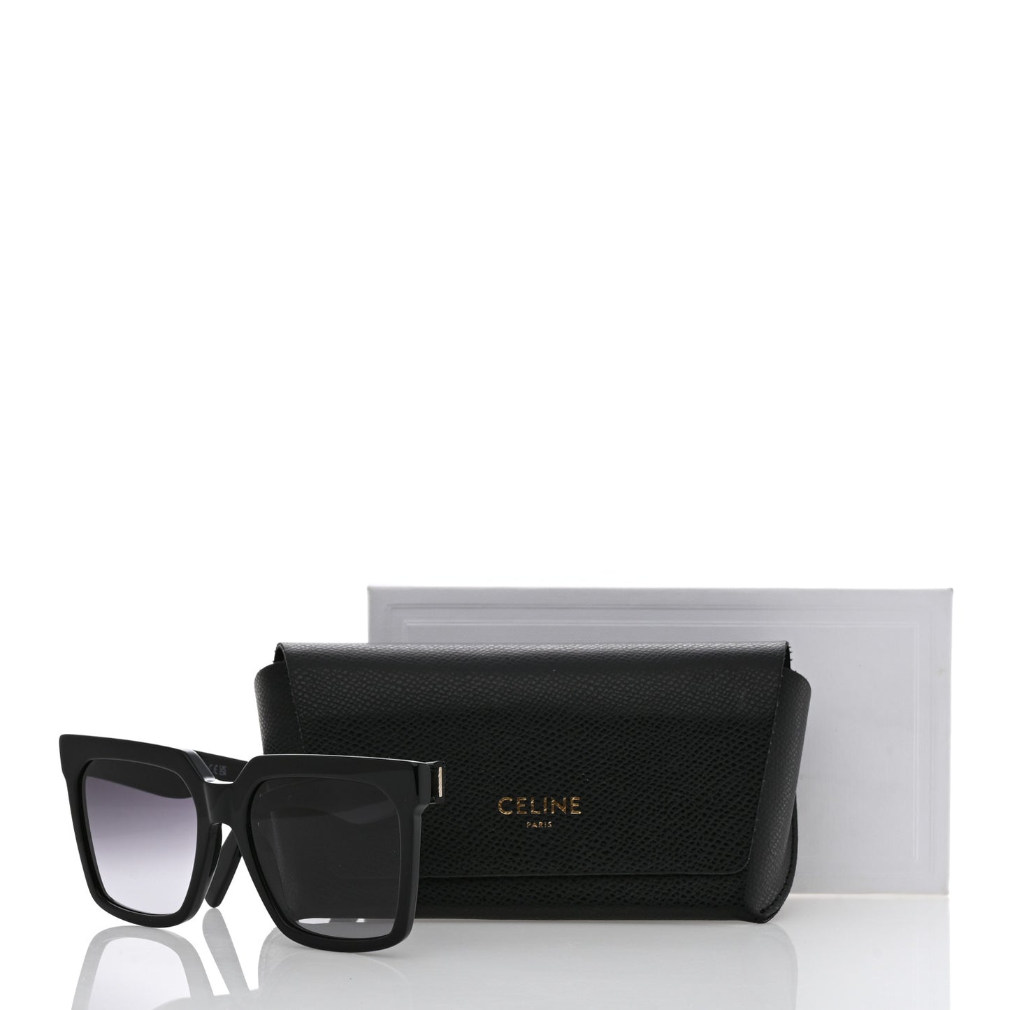 Acetate Polarized Oversized Sunglasses CL4055IN Black