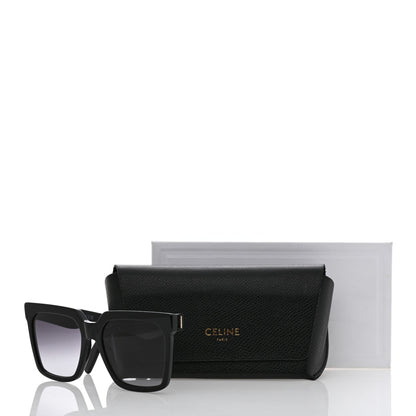 Celine Acetate Polarized Oversized Sunglasses CL4055IN Black 7 of 7