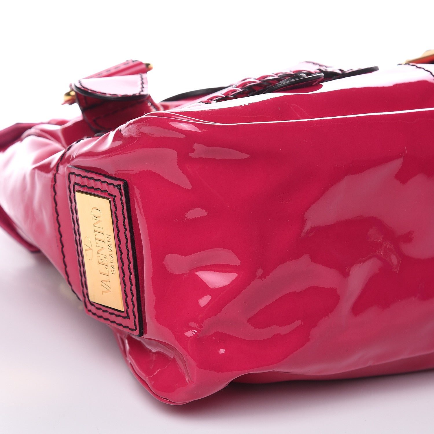 Valentino Garavani Patent Large Histoire Pink 7 of 11
