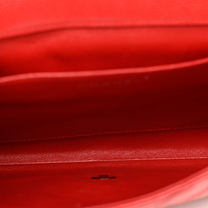 Chanel Caviar Quilted Clutch With Chain Flap Red 4 of 6