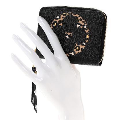 Louis Vuitton Monogram Giant Jungle Zippy Coin Purse Black 2 of 9