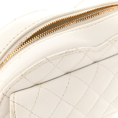Chanel Lambskin Quilted CC In Love Heart Bag White 12 of 14