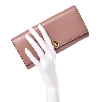 Fendi Vitello Liberty Vitello Century Bi-Color By The Way Continental Wallet English Rose Tortora 2 of 8