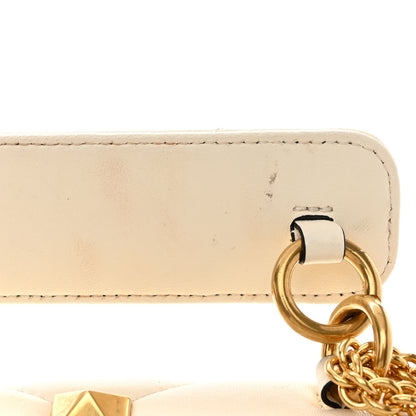 Valentino Garavani Nappa Large Roman Stud Shoulder Bag Ivory 10 of 11