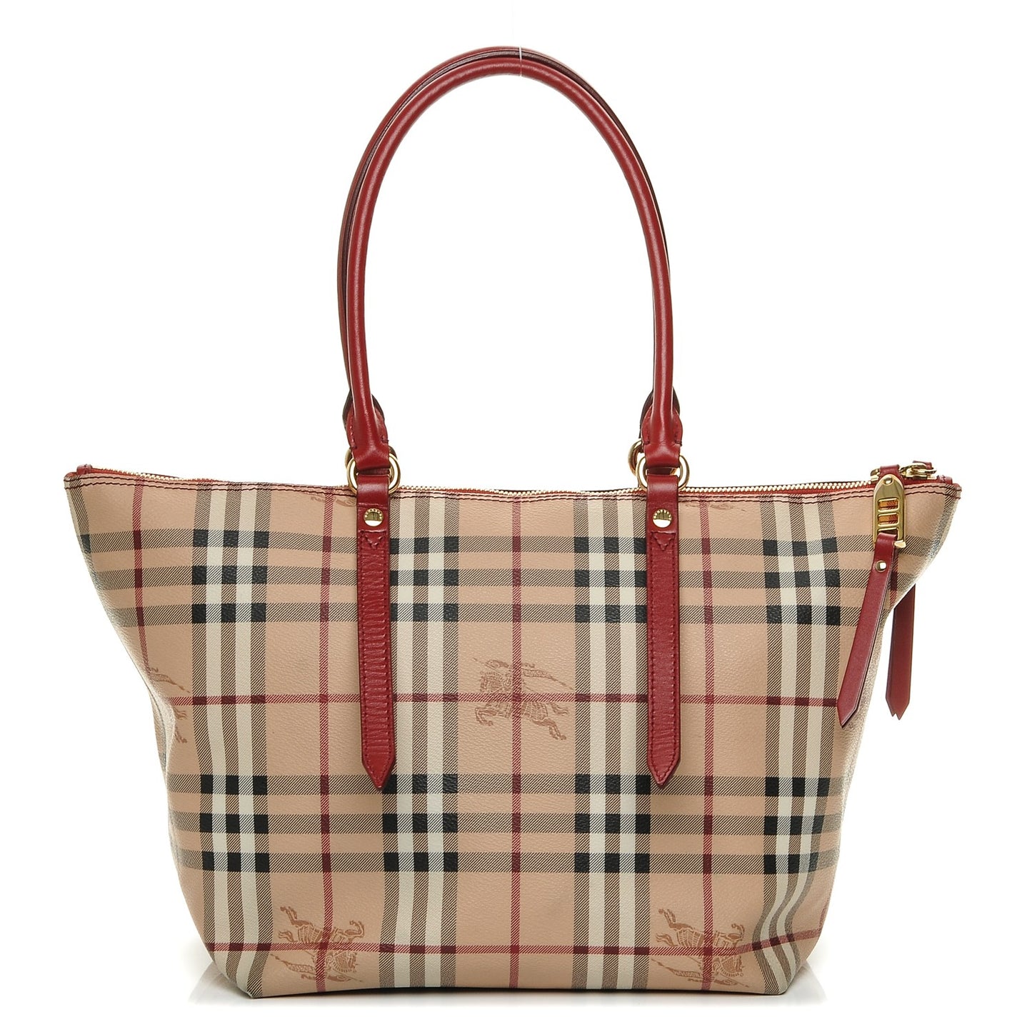 Haymarket Check Small Salisbury Tote Military Red