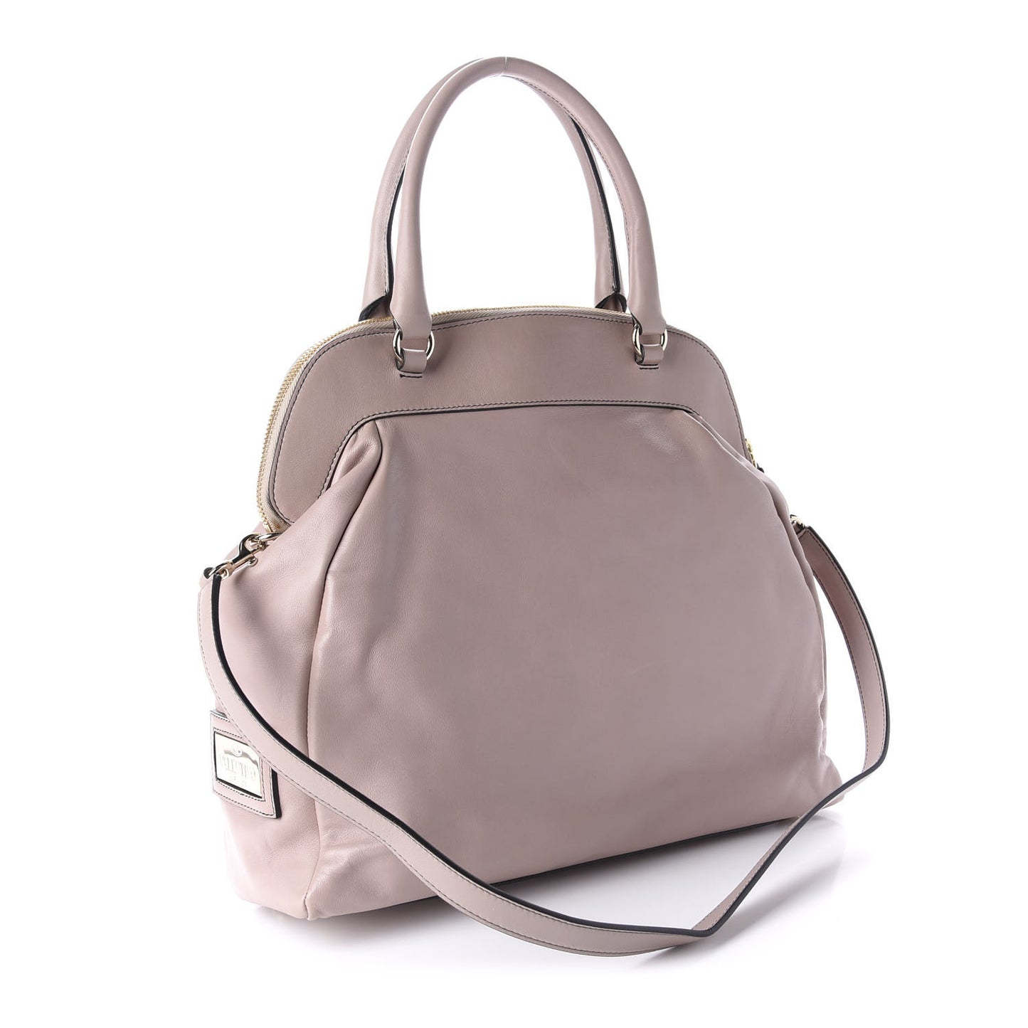 Nappa Bow Dome Tote Blush Nude