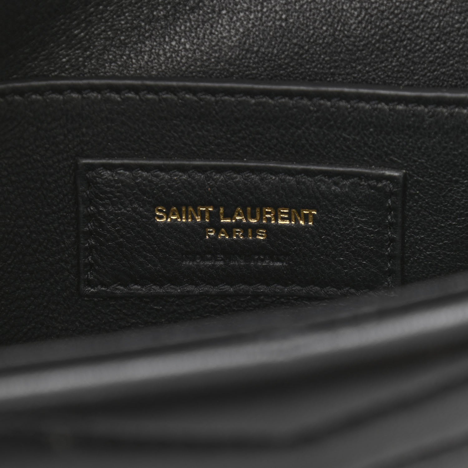 Saint Laurent Lambskin Matelasse Chevron Monogram Small Sulpice Bag Black 7 of 11