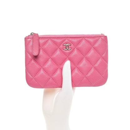 Chanel Caviar Quilted Small Cosmetic Case Pink 2 of 11