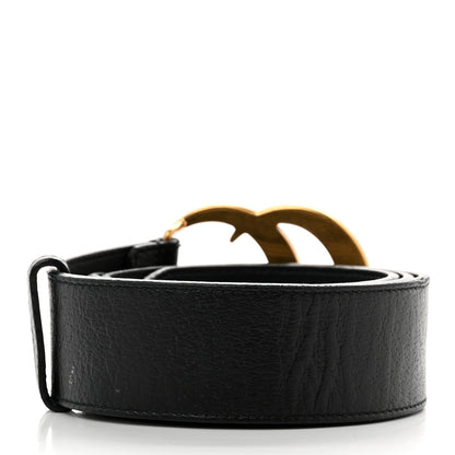 Gucci Textured Calfskin Double G 40mm Belt 80 32 Black 2 of 6