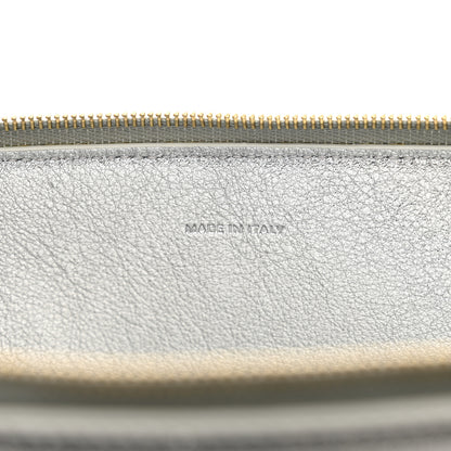 Celine Metallic Calfskin Cuir Triomphe Coin and Card Pouch With Hook 7 of 8