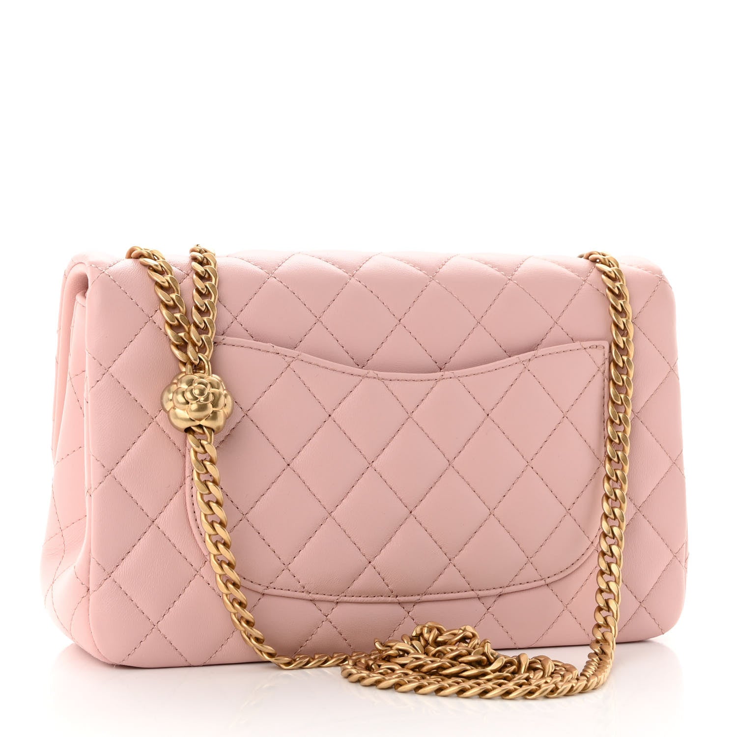 Chanel Lambskin Quilted Small Sweet Camellia Flap Light Pink 3 of 10