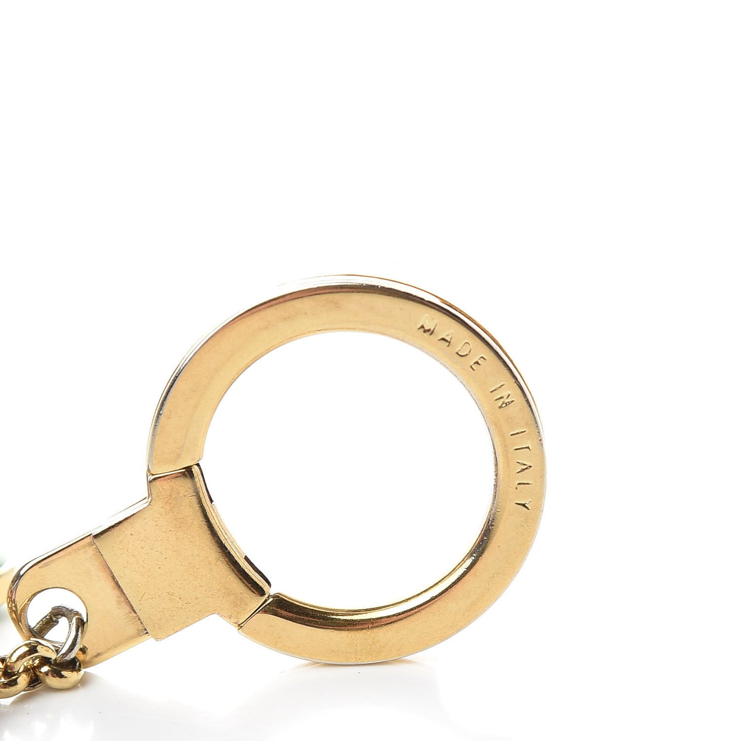 Metal Enamel Pastilles Key Chain Bag Charm Multicolor
