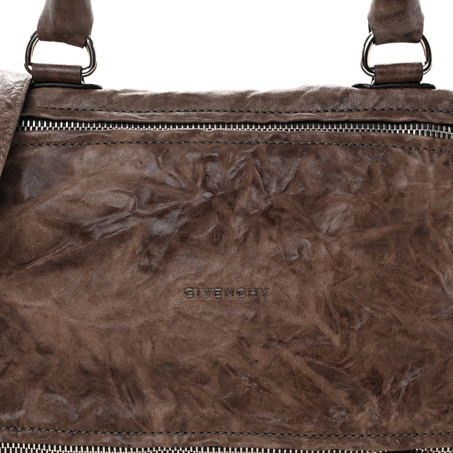 Givenchy Tumbled Sheepskin Medium Pandora Charcoal 9 of 12