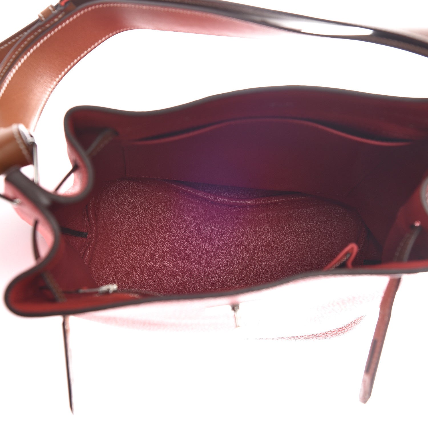 Hermes Taurillon Clemence Barenia So Kelly 22 Rouge Pivoine Fauve 5 of 9