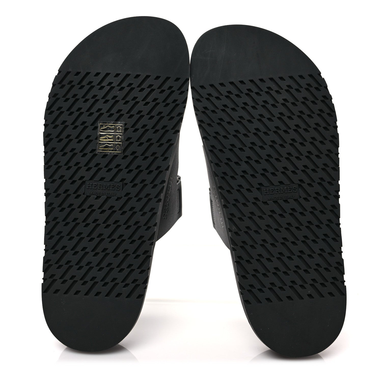 Hermes Calfskin Womens Chypre Sandals 37 Black 5 of 8