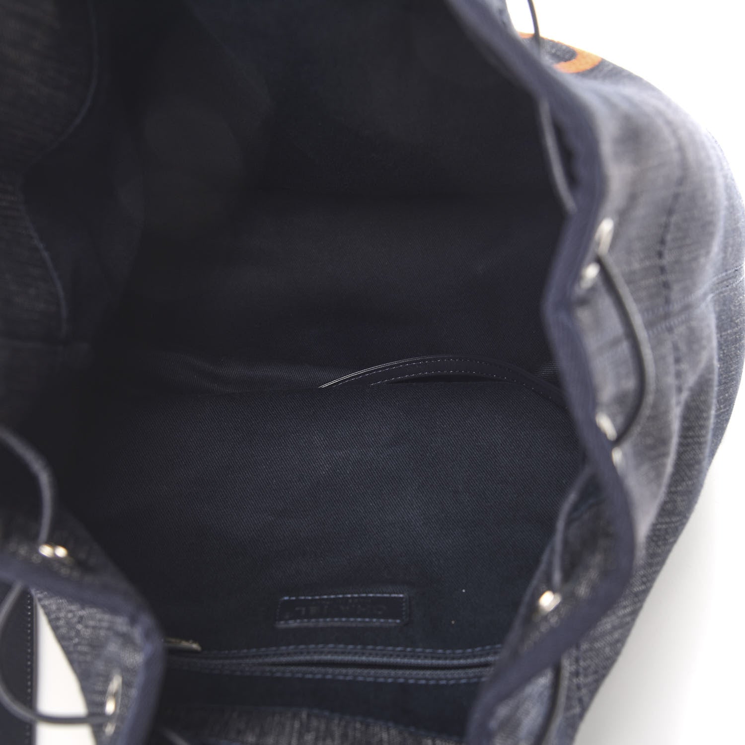 Chanel Canvas Large Deauville Backpack Denim Blue 4 of 9