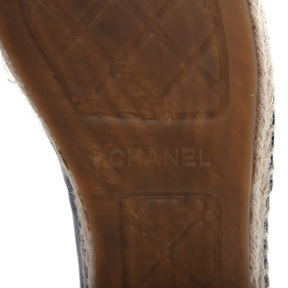 Chanel Lambskin CC Espadrilles 42 Black 10 of 11