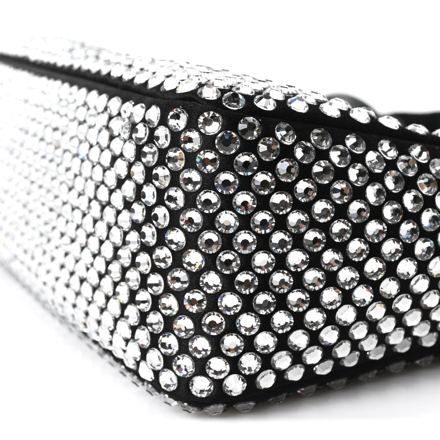 Satin Crystal Mini Re-Edition 2000 Bag Cristal