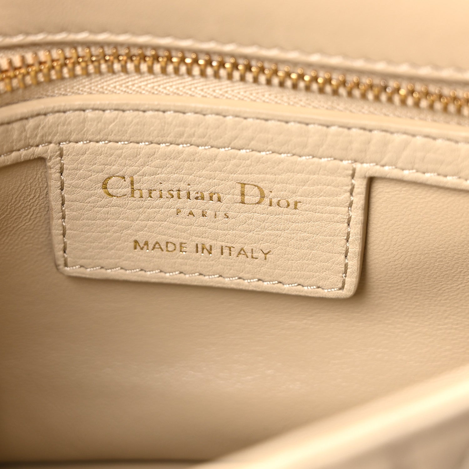 Christian Dior Calfskin Cannage Small Caro Bag Beige 6 of 10