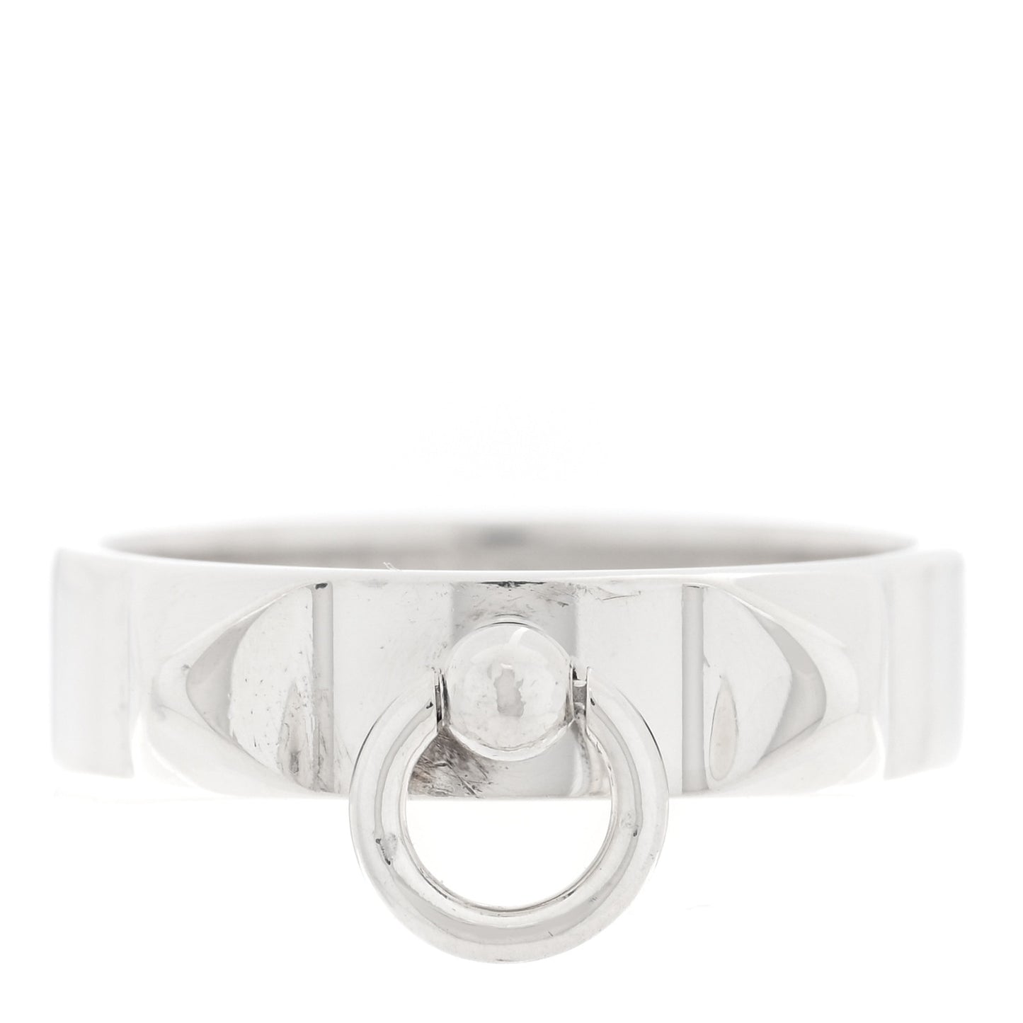 Sterling Silver PM Collier De Chien Ring 55 7.25