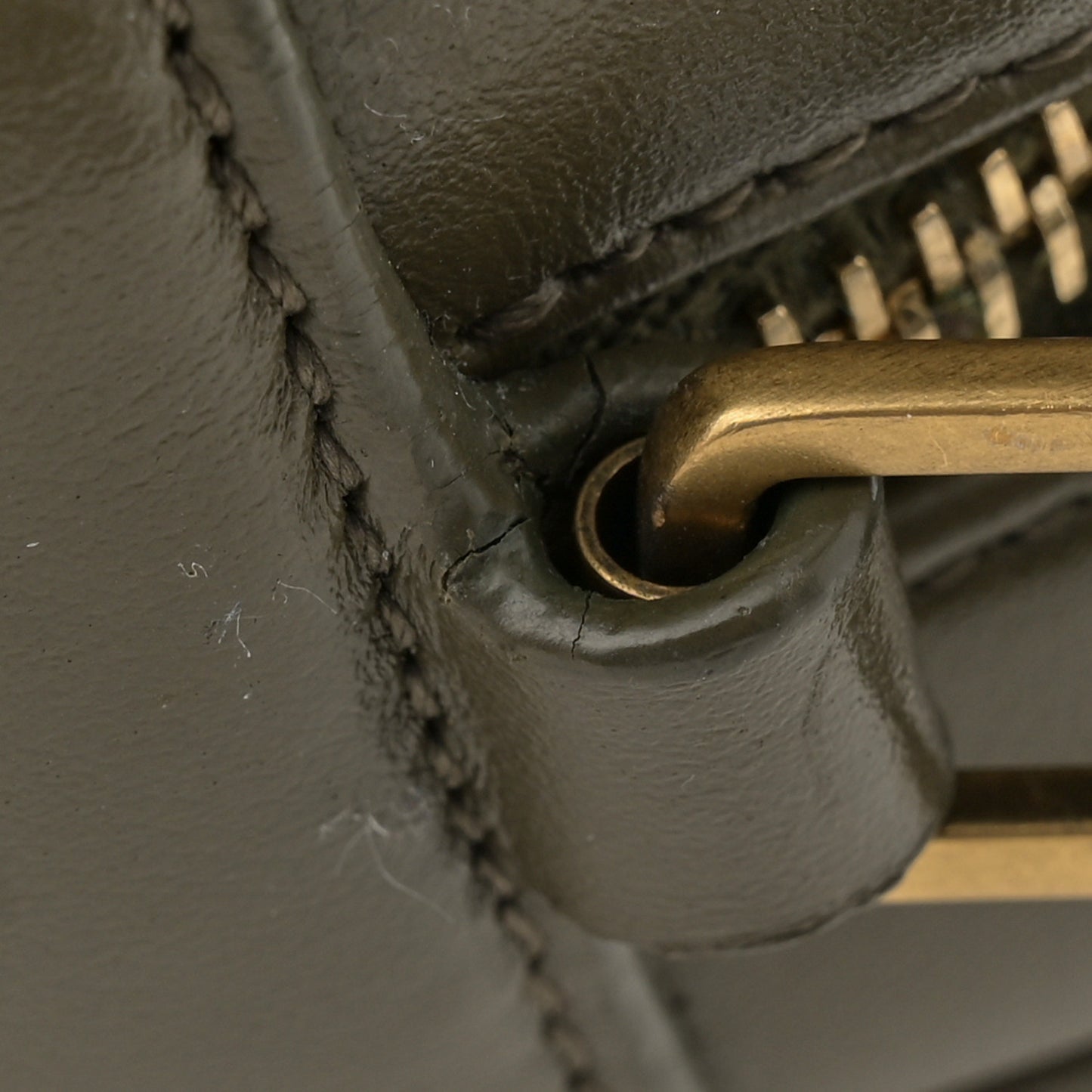 Calfskin Matelasse Monogram Lou Camera Bag Military Olive