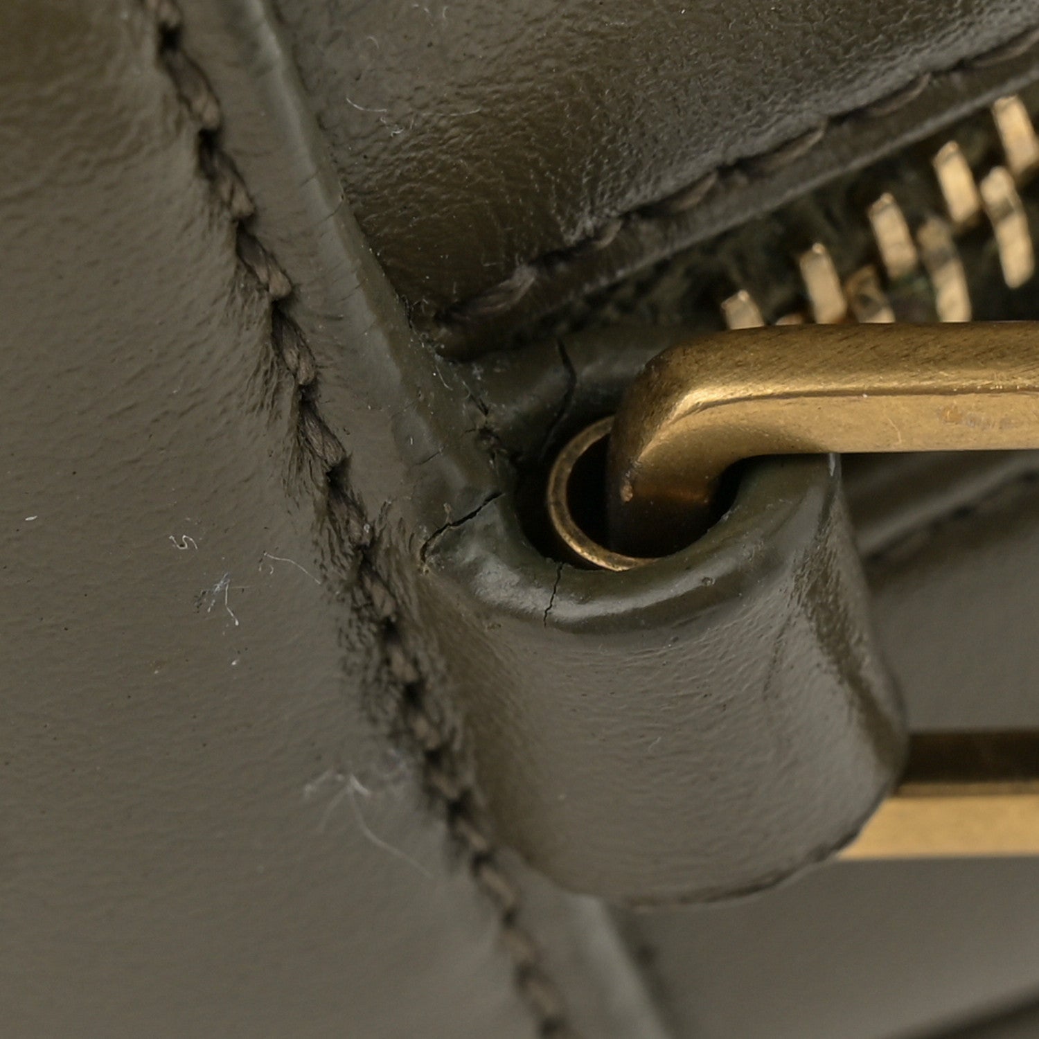 Saint Laurent Calfskin Matelasse Monogram Lou Camera Bag Military Olive 13 of 14