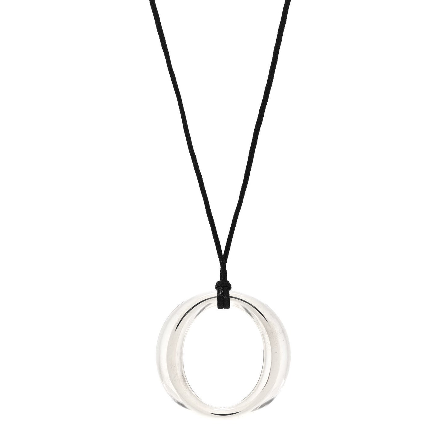 Sterling Silver Elsa Peretti Sevillana Circle Cord Necklace
