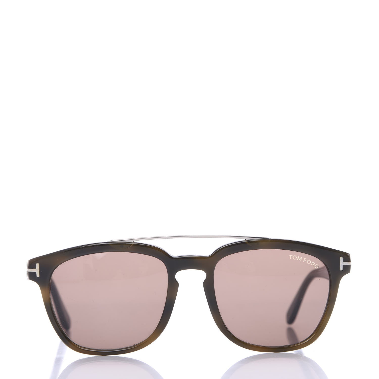 Tom Ford Holt Sunglasses TF516 Havana Green 2 of 7